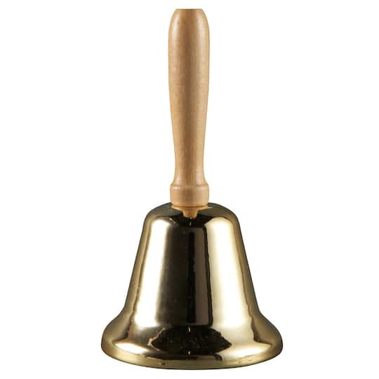 12 Pack: Gold Liberty Bell with Wooden Handle by Creatology&#x2122;